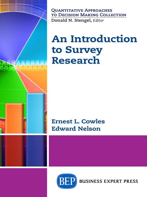 Title details for An Introduction to Survey Research by Ernest L. Cowles - Available